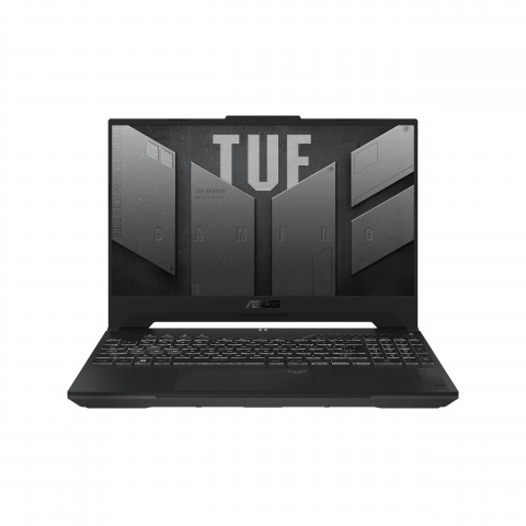 ASUS TUF Gaming F15 FX507VV-TT901W i7-13620H 15.6" FHD Value IPS-level 144Hz 250nits AG 16GB DDR5 4800 SSD1TB GeForce RTX 4060 8GB LAN WLAN+BT Cam720p Backlit Keyboard RGB 90WHrs Win11 Mecha Gray - Galeria zdjęcie 1