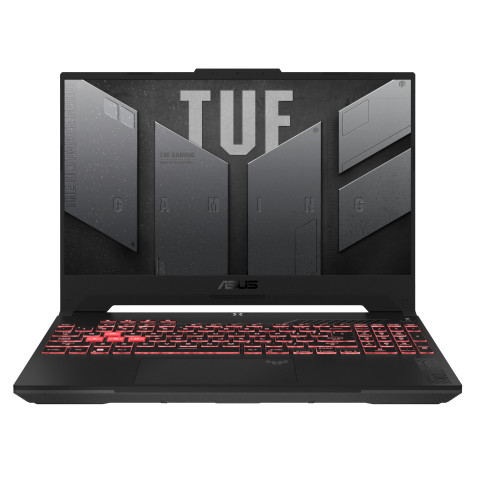 ASUS TUF Gaming A15 FA507NUR-LP016W Ryzen 7 7435HS 15,6"FHD 144Hz 250nits IPS-Level 16GB DDR5 4800 SSD512 GeForce RTX 4050 6GB Win11 Czarny - Galeria zdjęcie 1