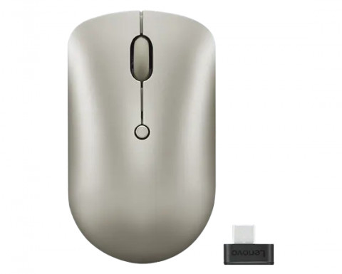 Mysz Lenovo 540 USB-C Wireless Compact Mouse Piaskowy - Galeria zdjęcie 1