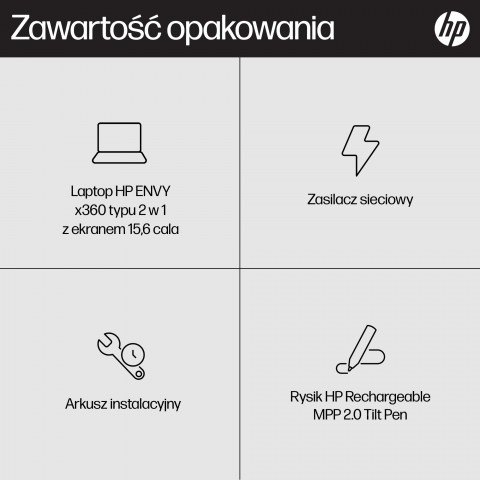 HP ENVY x360 15-fe0015nw i5-1335U 15.6"FHD Touch OLED Low Blue Light 400 nits 16GB LPDDR5 SSD512 Intel Iris Xe Graphics No ODD Win11 2Y Natural silver - Galeria zdjęcie 19
