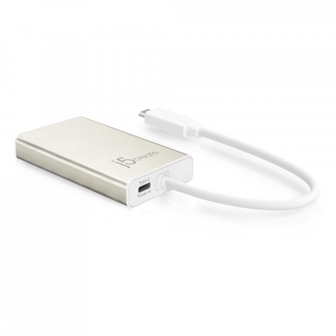 Stacja dokująca j5create USB-C Multi-Adapter - HDMI™/Ethernet/USB 3.1 HUB/PD 2.0 1x4K HDMI/2xUSB 3.0/1xRJ45 Gigabit; kolor biały JCA374-N - Galeria zdjęcie 2