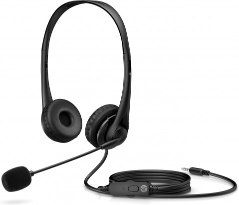 Słuchawki z mikrofonem HP Stereo 3.5mm Headset G2 przewodowe czarne 428H6AA - Galeria zdjęcie 2