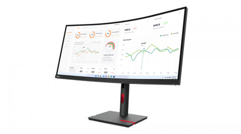 Lenovo ThinkVision T34w-30 34"VA 60Hz 350nits AG HDMI DP USB Raven Black 3Y - Galeria zdjęcie 3