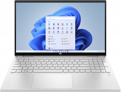 HP Pavilion x360 15-er1002nw i5-1235U 15.6"FHD Touch IPS 250 nits 16GB DDR4 SSD512 Intel Iris Xe Graphics Cam720p Win11 2Y Natural Silver - Galeria zdjęcie 1