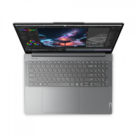 Lenovo Yoga Pro 9 16IMH9 Ultra 7 155H 16" 3.2K Mini LED 1200nits AG 165Hz 16GB LPDDR5x-7467 SSD512 GeForce RTX 4060 8GB Win11 Luna Grey - Galeria zdjęcie 16