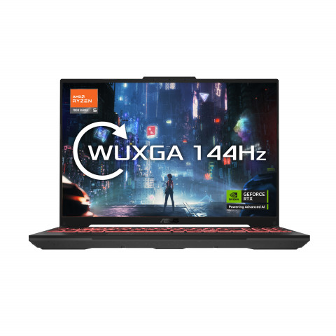 ASUS TUF Gaming A16 FA607NU-R5085W Ryzen 5 7535HS 16.0" FHD+ 144Hz Value IPS-level 300nits AG 8GB DDR5 SSD512 GeForce RTX 4050 6GB LAN WLAN+BT Cam720p 56Wh Win11 Mecha Gray - Galeria zdjęcie 1