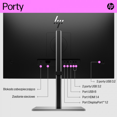 MONITOR HP LED 27” E27q G5 (6N6F2AA) - Galeria zdjęcie 10