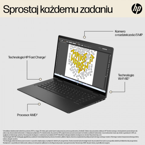 HP Envy 15-FH0023DX Ryzen 7 7730U 15.6"FHD Touch 16GB SSD512 BT BLKB x360 Win11 Nightfall Black (REPACK) 2Y - Galeria zdjęcie 34