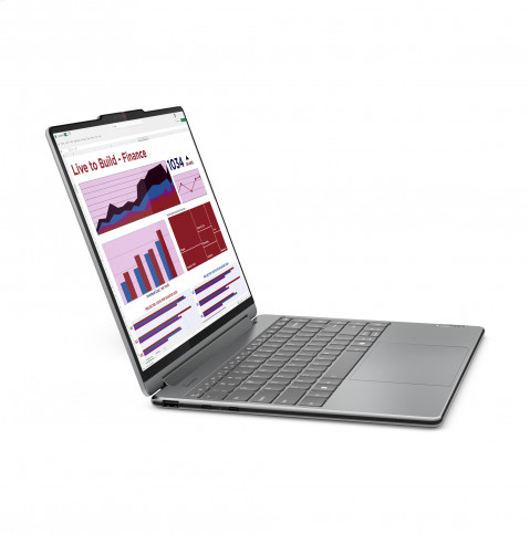 Lenovo Yoga 9 2-in-1 14IMH9 Ultra 7 155H 14" 2.8K OLED 400nits Glossy 120Hz 32GB LPDDR5x-7467 SSD512 Intel Arc Graphics Win11 Luna Grey - Galeria zdjęcie 13