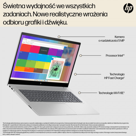 HP Envy 17-cw0229nw i5-13500H 17.3"FHD IPS 300nits 16GB DDR4 SSD512 Intel Iris Xe IR Camera Win11 2Y Natural Silver - Galeria zdjęcie 7