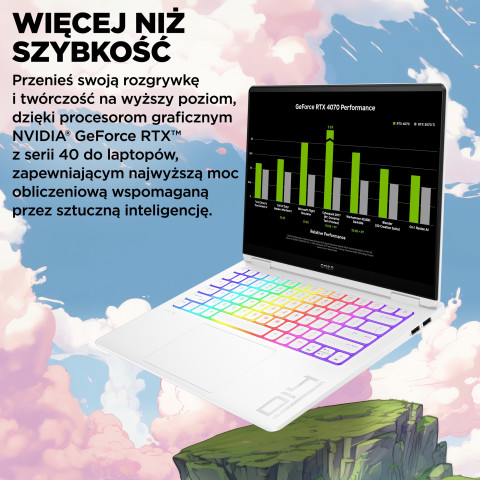 HP OMEN 14-fb0030nw Ultra 9 185H 14,0"2.8K OLED 400nits 120Hz 32GB DDR5 SSD1TB RTX 4070 8GB Cam1080p Win11 2Y Ceramic White - Galeria zdjęcie 7