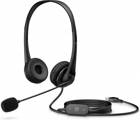 HP Słuchawki G2, 428H5AA, USB, czarne - Galeria zdjęcie 2