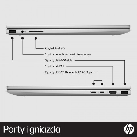 HP ENVY x360 15-fe0015nw i5-1335U 15.6"FHD Touch OLED Low Blue Light 400 nits 16GB LPDDR5 SSD512 Intel Iris Xe Graphics No ODD Win11 2Y Natural silver - Galeria zdjęcie 18
