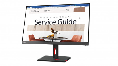 Lenovo ThinkVision S24i­30 23.8"FHD IPS 100Hz 250 nits AG VGA HDMI Raven Black - Galeria zdjęcie 4