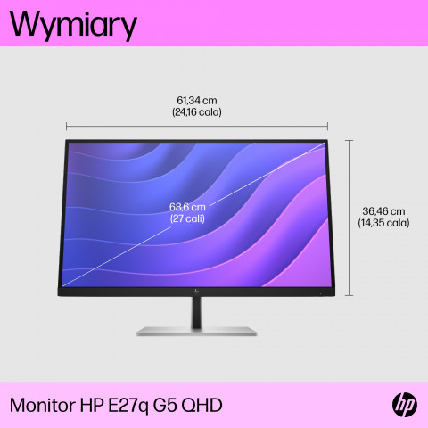 MONITOR HP LED 27” E27q G5 (6N6F2AA) - Galeria zdjęcie 11
