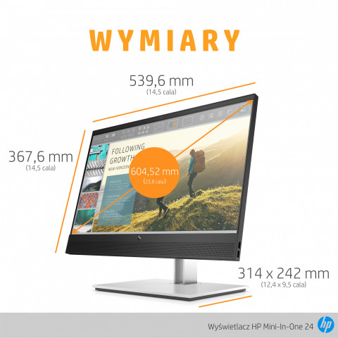 Monitor HP Mini-in-One 24 23,8"FHD IPS 5ms 250nits 60Hz Cam USB - Galeria zdjęcie 12
