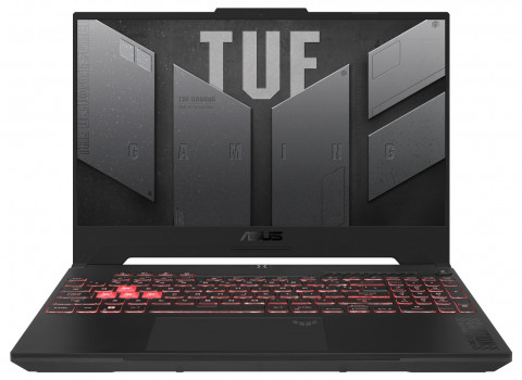 ASUS TUF Gaming A15 FA507NV-LP023 Ryzen 7 7735HS 15.6"FHD 144Hz Value IPS-level 250nits AG 16GB DDR5 SSD512 GeForce RTX 4060 8GB WLAN+BT LAN Cam720p Backlit Keyboard NoOS Black - Galeria zdjęcie 1