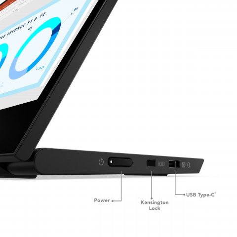 Lenovo ThinkVision M14d 14" QHD IPS 60Hz 300nits AG 2xUSB-C Raven Black - Galeria zdjęcie 9