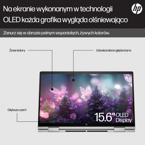 HP ENVY x360 15-fe0015nw i5-1335U 15.6"FHD Touch OLED Low Blue Light 400 nits 16GB LPDDR5 SSD512 Intel Iris Xe Graphics No ODD Win11 2Y Natural silver - Galeria zdjęcie 31