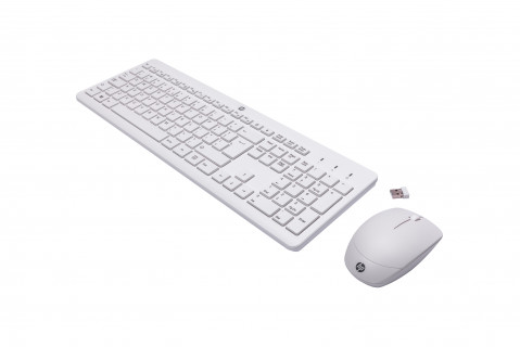 Zestaw klawiatura + mysz HP 230 Wireless Mouse and Keyboard Combo bezprzewodowe białe 3L1F0AA - Galeria zdjęcie 2