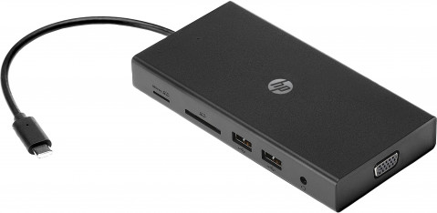Stacja dokująca HP Travel USB-C Universal Multiport Hub czarna 1C1Y5AA - Galeria zdjęcie 2