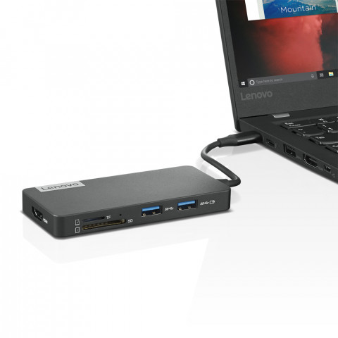 Stacja Dokująca Lenovo USB-C 7-in-1 Hub Iron Grey - Galeria zdjęcie 4