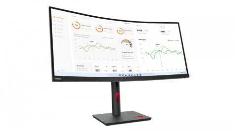 Lenovo ThinkVision T34w-30 34"VA 60Hz 350nits AG HDMI DP USB Raven Black 3Y - Galeria zdjęcie 2