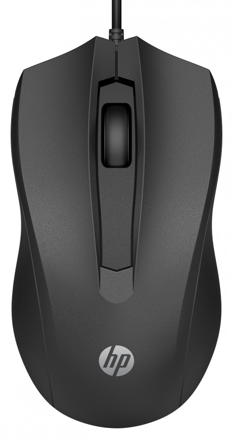 Mysz HP Wired Mouse 100 przewodowa czarna 6VY96AA - Galeria zdjęcie 1