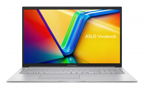 ASUS Vivobook 17 X1704VA-AU582 i5-1334U 17.3"FHD IPS-level Panel 60Hz 250nits AG 16GB DDR4 SSD512 Intel Iris X Graphics WLAN+BT Cam720p 50WHrs NoOS Cool Silver - Galeria zdjęcie 1