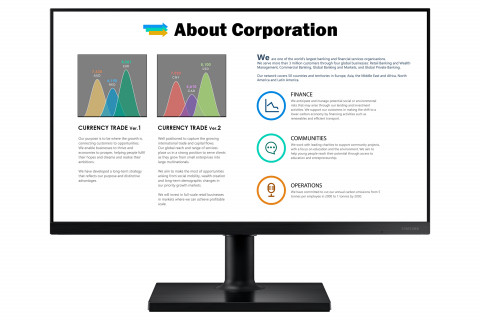 MONITOR SAMSUNG LED 27" LF27T450FQRXEN - Galeria zdjęcie 2
