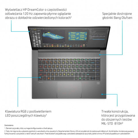 HP ZBook Studio G8 i7-11800H 15,6"FHD 16GB DDR4 3200 SSD512 Quadro T1200 W10Pro - Galeria zdjęcie 13