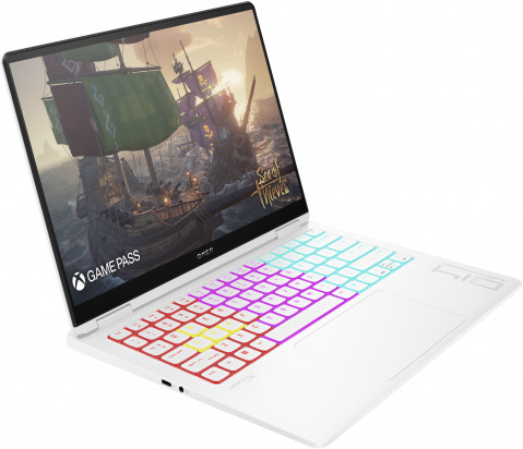 HP OMEN 14-fb0097nw Ultra 7 155H 14,0"2.8K OLED 400nits 120Hz 16GB DDR5 SSD1TB RTX 4060 8GB Cam1080p NoOs 2Y Ceramic White - Galeria zdjęcie 3
