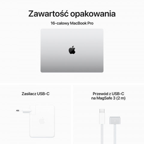 Apple MacBook Pro 16" M3 Pro 12-core CPU + 18-core GPU 36GB 512GB SSD Silver - Galeria zdjęcie 10