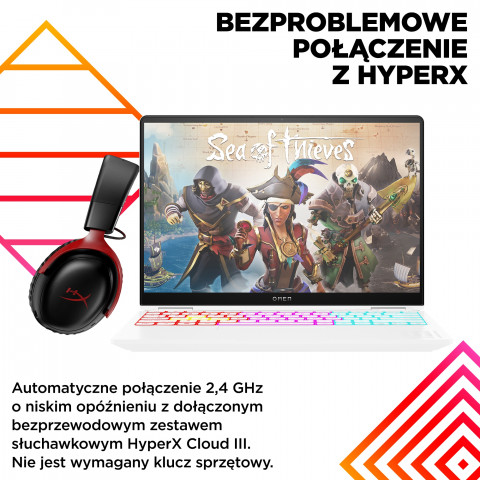 HP OMEN 14-fb0030nw Ultra 9 185H 14,0"2.8K OLED 400nits 120Hz 32GB DDR5 SSD1TB RTX 4070 8GB Cam1080p Win11 2Y Ceramic White - Galeria zdjęcie 9