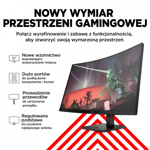 MONITOR HP LED, QHD 32" OMEN 32c (780K6E9) 165Hz - Galeria zdjęcie 12