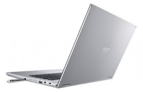 Acer TravelMate Spin 3 SP314-54N i5-1035G4 14"FHD Touch 8GB LPDDR4 SSD1TB IrisXe KlawDE Win10 Silver - Galeria zdjęcie 4