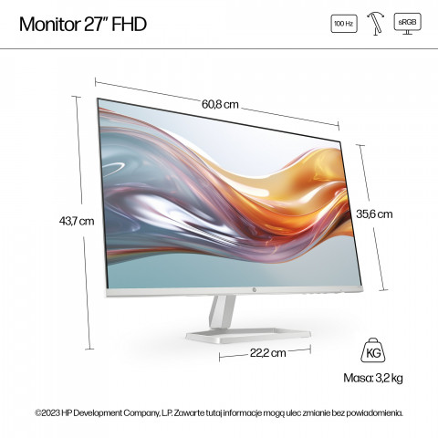 MONITOR HP LED IPS 27" 527sw (94F46E9) 100Hz - Galeria zdjęcie 8