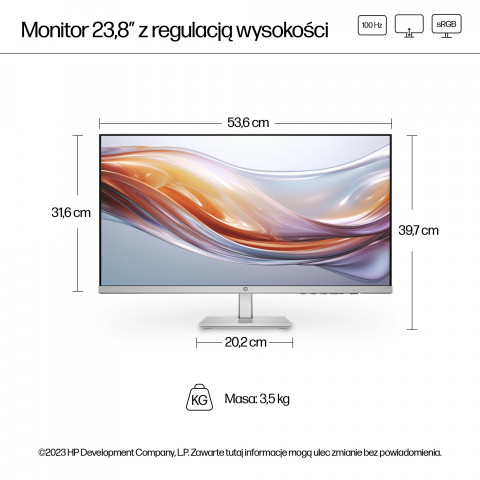 MONITOR HP LED IPS 23,8" 524sh (94C19E9) 100Hz - Galeria zdjęcie 10