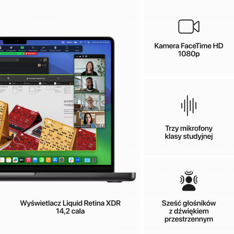 Apple 14-inch MacBook Pro: M3 Max chip with 14-core CPU and 30-core GPU, 1TB SSD Space Black - Galeria zdjęcie 5
