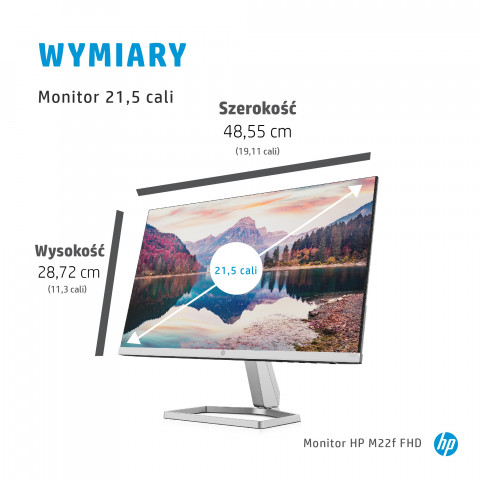 Monitor HP M22f 21,5"FHD IPS 5ms 300nits 75Hz VGA HDMI - Galeria zdjęcie 10