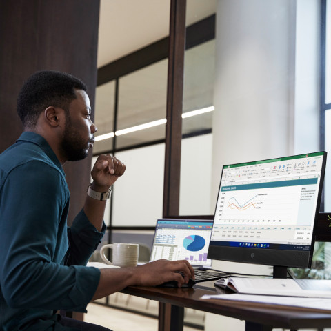 HP AIO ProOne 440 G9 i3-13100T 23.8"FHD 250nits 8GB DDR4 SSD256 UHD Graphics 770 W11Pro 3Y OnSite - Galeria zdjęcie 8