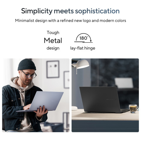 ASUS Vivobook S 15 OLED S5506MA-MA024W Ultra 9 185H 15.6" 3K 120Hz 400nits Glossy 32GB LPDDR5X SSD1TB Intel Arc Graphics WLAN+BT Cam 75WHrs Win11 Neutral Black - Galeria zdjęcie 11