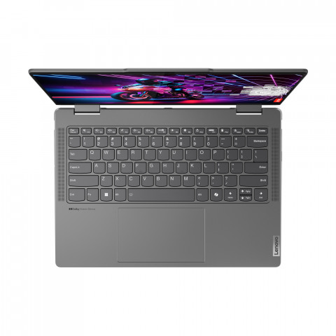 Lenovo Yoga 7 2-in-1 14AHP9 Ryzen 5 8640HS 14" WUXGA OLED 400nits Glossy 16GB LPDDR5x-6400 SSD512 Radeon 760M Graphics Win11 Storm Grey - Galeria zdjęcie 10