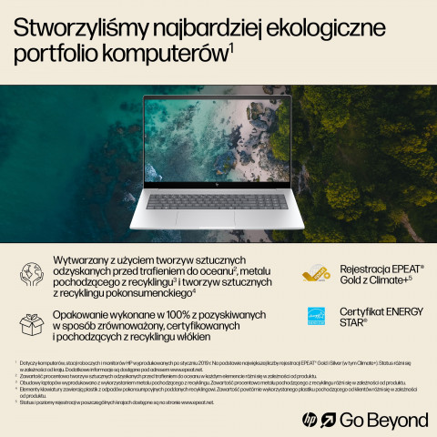 HP ENVY 17-da0006nw Ultra 5 125H 17,3"FHD Touch AG IPS 300nits 16GB DDR5 SSD1TB Intel Arc 5MP W11Pro 2Y Glacier Silver - Galeria zdjęcie 6