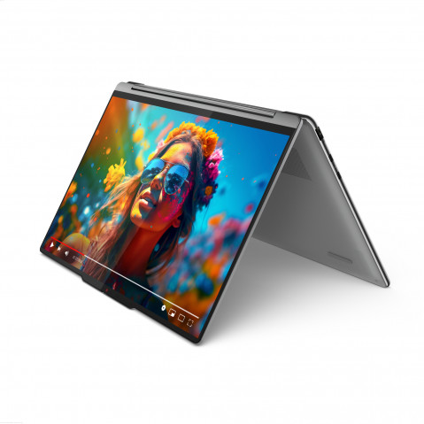 Lenovo Yoga 9 2-in-1 14IMH9 Ultra 7 155H 14" 2.8K OLED 400nits Glossy 120Hz 32GB LPDDR5x-7467 SSD512 Intel Arc Graphics Win11 Luna Grey - Galeria zdjęcie 14