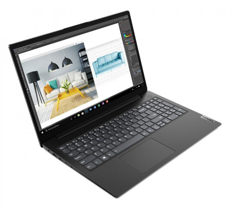 Lenovo V15 IJL G2 N4500 15,6”FHD AG 8GB SSD256 UHD LAN 38Wh NoOS 3Y Black - Galeria zdjęcie 2