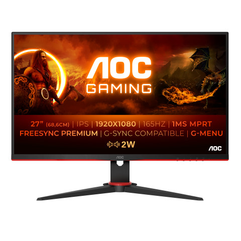 MONITOR AOC LED 27" 27G2SPAE/BK 165Hz - Galeria zdjęcie 1