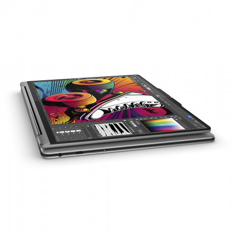 Lenovo Yoga 9 2-in-1 14IMH9 Ultra 7 155H 14" 2.8K OLED 400nits Glossy 120Hz 32GB LPDDR5x-7467 SSD512 Intel Arc Graphics Win11 Luna Grey - Galeria zdjęcie 15