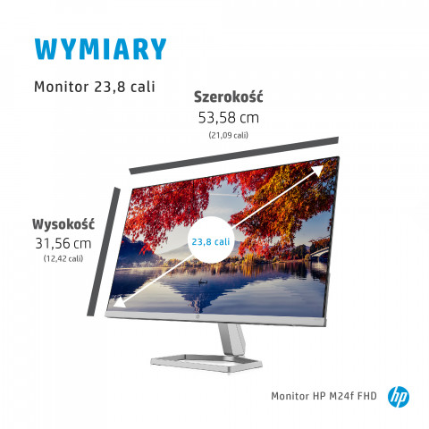 MONITOR HP LED, IPS 23,8" M24f (2D9K0E9) - Galeria zdjęcie 10