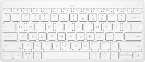 Klawiatura HP 350 Compact Multi-Device Bluetooth Keyboard bezprzewodowa biała 692T0AA - Galeria zdjęcie 1